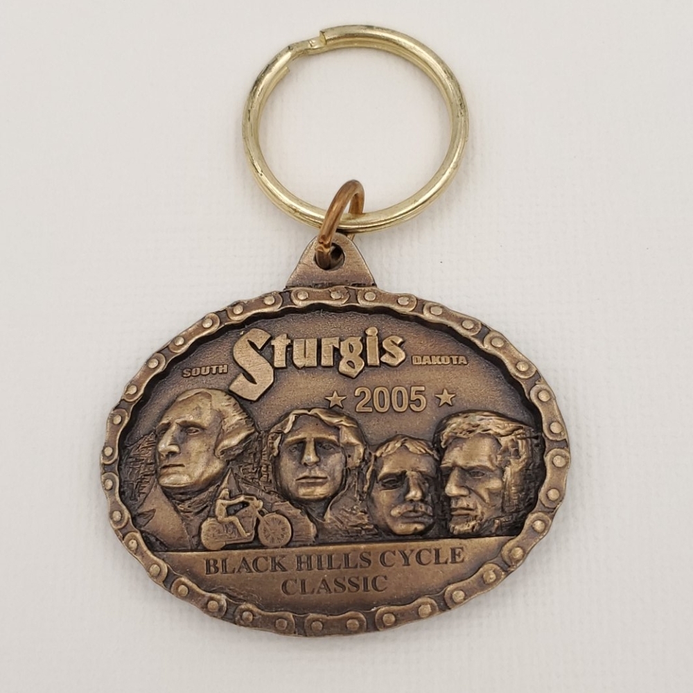 💥HP💥 Sturgis 2005 Brass Keychain
